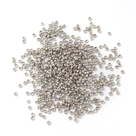 Brass Crimp Beads KK-L020-P-1
