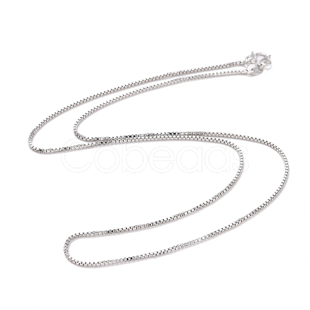 Brass Box Chains Necklaces NJEW-BB66121-D-1