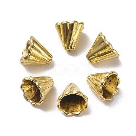 Tibetan Style Bead Cone LS-TIBEB-EA10181YKG-AG-FF-1