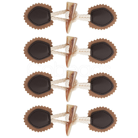 5 Pairs Resin Buttons BUTT-TA0001-48D-1