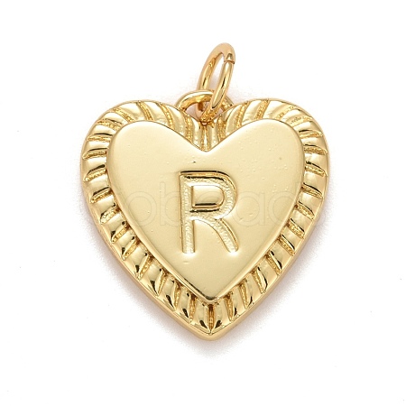 Rack Plating Golden Brass Pendants KK-E260-01G-R-1