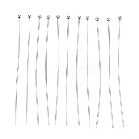 304 Stainless Steel Head Pins STAS-T065-60mm-20P-1