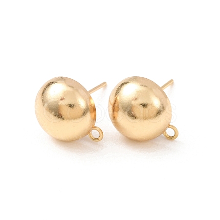 Brass Stud Earring Findings KK-G604-01G-05-1