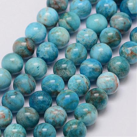Natural Apatite Beads Strands G-D856-01-10mm-1