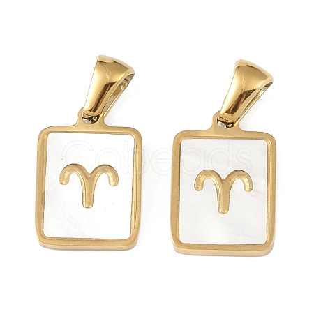 Constellations Natural White Shell Pendants STAS-M338-01I-G-1