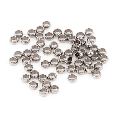 Non-Tarnish 201 Stainless Steel Spacer Beads STAS-L244-24C-P-1