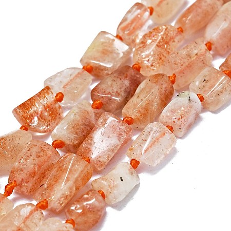 Natural Sunstone Beads Strands G-O170-124-1