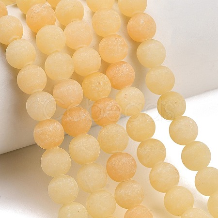 Natural Yellow Calcite Beads Strands GG-CBAA3AB-01-8mm-1