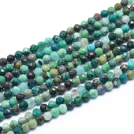 Natural Chrysocolla Beads Strands X-G-G823-13-3.5mm-1