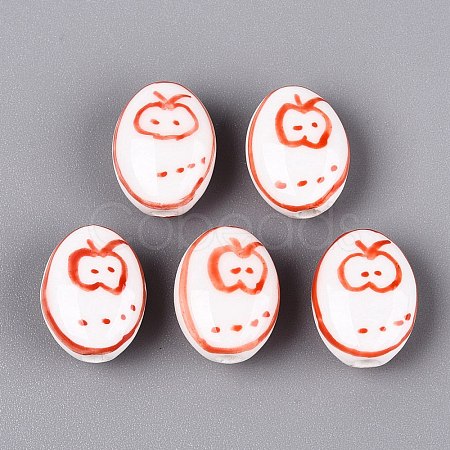 Handmade Porcelain Beads PORC-N012-14D-02-1