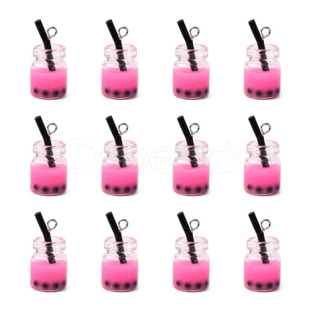Glass Bottle Pendants X-CRES-S359-01G-1