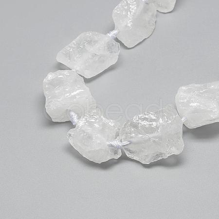 Natural Quartz Crystal Beads Strands G-R421-16-1