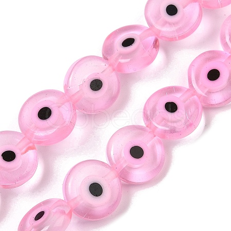 Handmade Evil Eye Lampwork Beads Strands LAMP-G164-10C-06-1