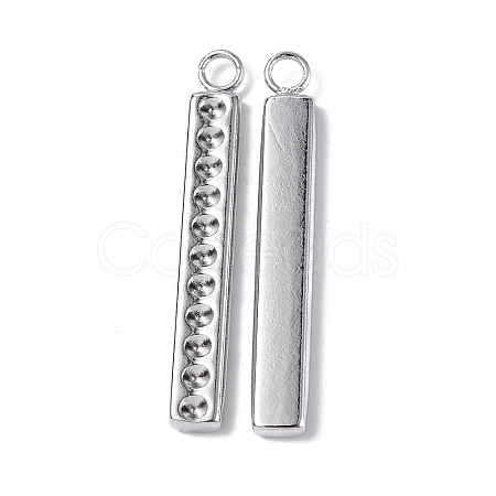 Tarnish Resistant 304 Stainless Steel Pendant Cabochon Settings STAS-C066-15P-1