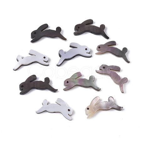 Natural Black Lip Shell Beads SSHEL-N034-58-1