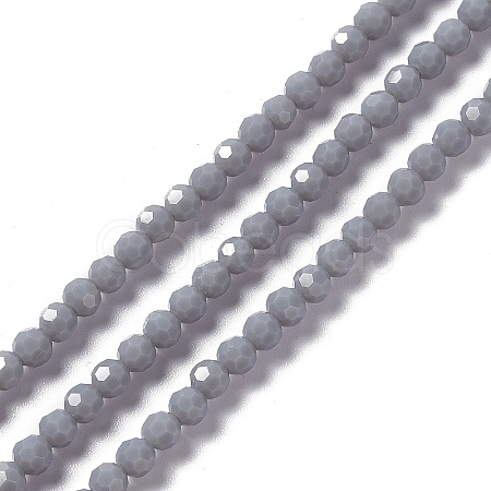 Faceted(32 Facets) Glass Beads Strands EGLA-J042-36A-03-1