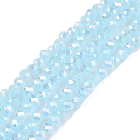 Electroplate Glass Beads Strands EGLA-A044-J3mm-B04-1