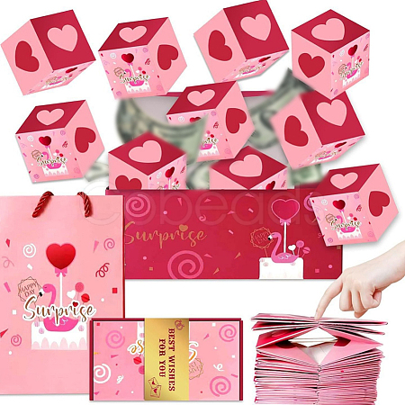 Birthday Cardboard DIY Surprise Gift Box Creative Bounce Boxes Sets DIY-WH20031-064C-1