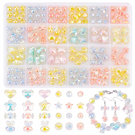 Transparent Acrylic Beads TACR-PH0001-71-1