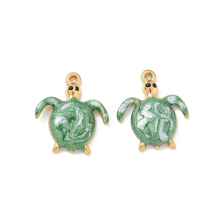 304 Stainless Steel Enamel Pendants STAS-Q119-17G-02-1