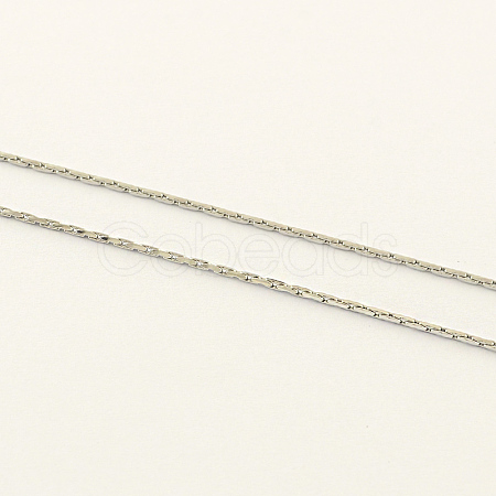Tarnish Resistant 304 Stainless Steel Boston Chain CHS-R007-0.8mm-1