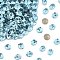 Preciosa&reg MAXIMA Crystal Round Stones, Czech Crystal, Dura Foiling, Round(431 11 615 Chaton), 60000 Aquamarine, SS29(6.15~6.35mm)