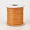 Eco-Friendly Korean Waxed Polyester Cord, Orange, 2mm, about 90yards/roll(80m/roll)