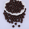 Round Silicone Focal Beads, Chewing Beads For Teethers, DIY Nursing Necklaces Making, Coffee, 15mm, Hole: 2mm