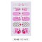 Full Wrap Gradient Nail Polish Stickers, Eiffel Tower Nail Strips for Women Girls Nail Art Decoration, Flower Pattern, 95x60mm