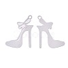 Tarnish Resistant 304 Stainless Steel Stilettos Filigree Pendants STAS-R102-03P-2