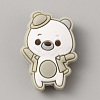 Bear Food Grade Eco-Friendly Silicone Focal Beads SIL-SZC0008-04B-1
