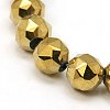 Electroplate Glass Beads Strands EGLA-J015-10mm-WLS21-1