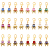 24Pcs 12 Colors Acrylic Imitation Pearl Pendant Decorations HJEW-CA0001-49-1