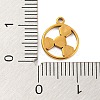 304 Stainless Steel Charms STAS-Q306-01G-D-3