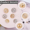 30Pcs 6 Styles Alloy Buttons DIY-CY0001-19-5