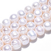 Natural Cultured Freshwater Pearl Beads Strands PEAR-S001-8-9mm-3-5