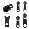 32Pcs 4 Style Zinc Alloy & Plastic Zipper Slider FIND-GF0003-95-4