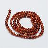 Natural Garnet Bead Strands G-G663-03-3mm-2