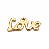 304 Stainless Steel Charms Ion Plating(IP) LS-STAS-M221-04G-1