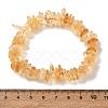Heated Natural Citrine Beaded Stretch Bracelets GG-CBADCD7-02-5
