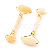 Natural Topaz Jade Brass Face Massager MRMJ-G009-21G-2