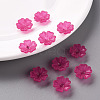 Transparent Frosted Acrylic Bead Caps MACR-S371-04A-706-6