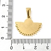 Resin Imitation White Shell Fan Pendants STAS-R229-12G-3