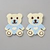Polyester Embroider Thread Iron on/Sew On Patches PATC-WH0023-23A-1