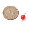 Acrylic Square Cut Round Links Connector Charms PALLOY-JF02781-2
