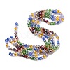 Electroplate Glass Beads Strands EGLA-D300-06-8mm-01-1