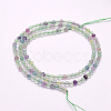 Natural Fluorite Beads Strands G-F596-32-3mm-3