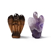 Natural & Synthetic Gemstone Carved Angel Statues Ornament G-P525-16-2