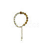 Natural Yellow Jade Round Beaded Bracelet NC1314-01-1
