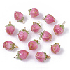 Handmade Epoxy Resin Flower Pendants X-KY-S163-103C-1